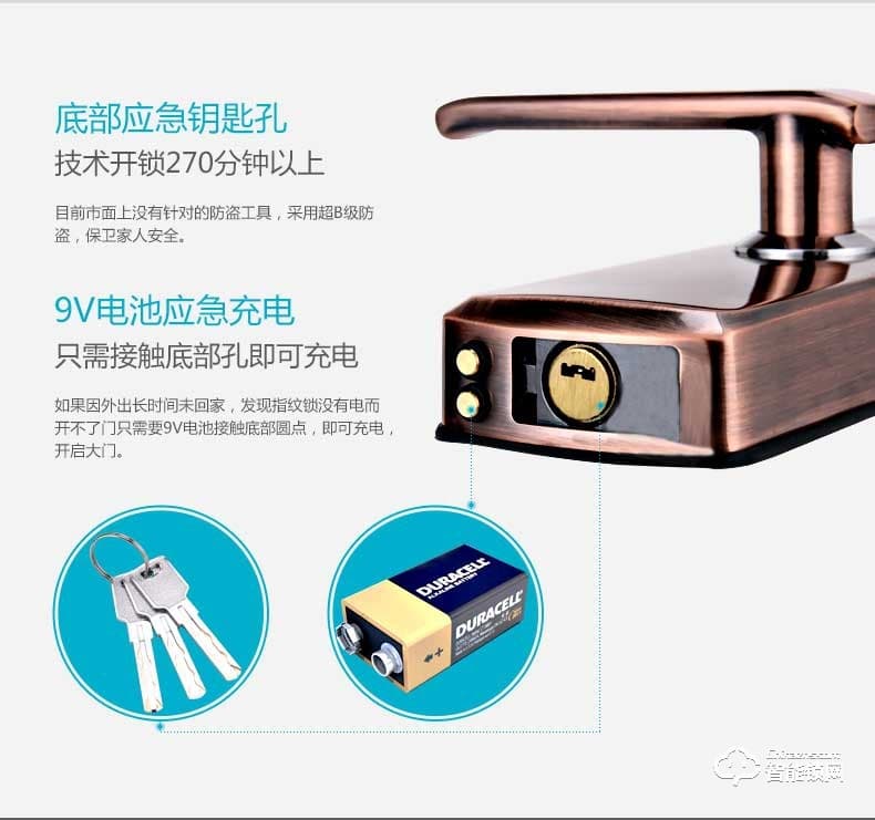 邁得豪智能鎖 MDH-M5 指紋鎖 防盜門電子刷卡鎖