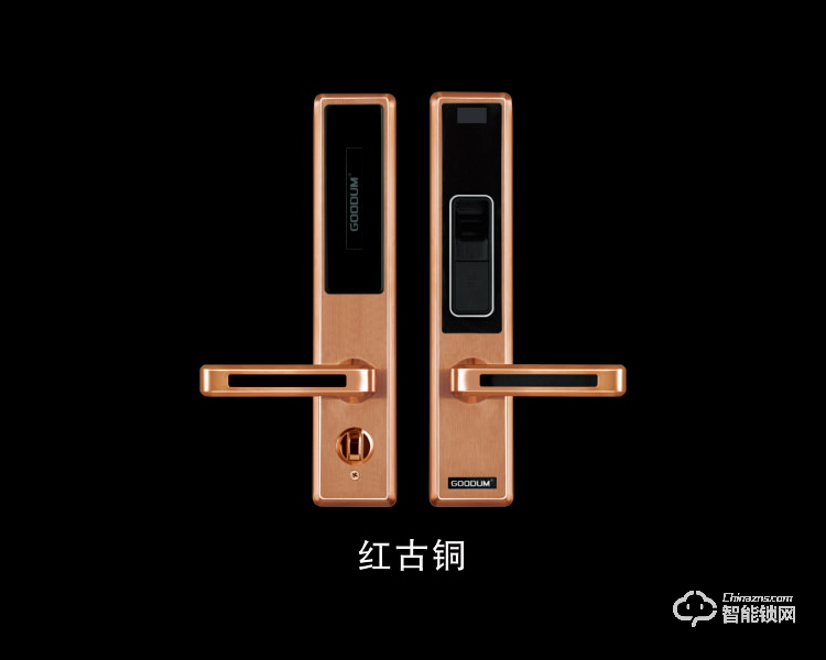 高盾智能鎖 F6800指紋密碼電子鎖 防盜門(mén)天地桿鎖體