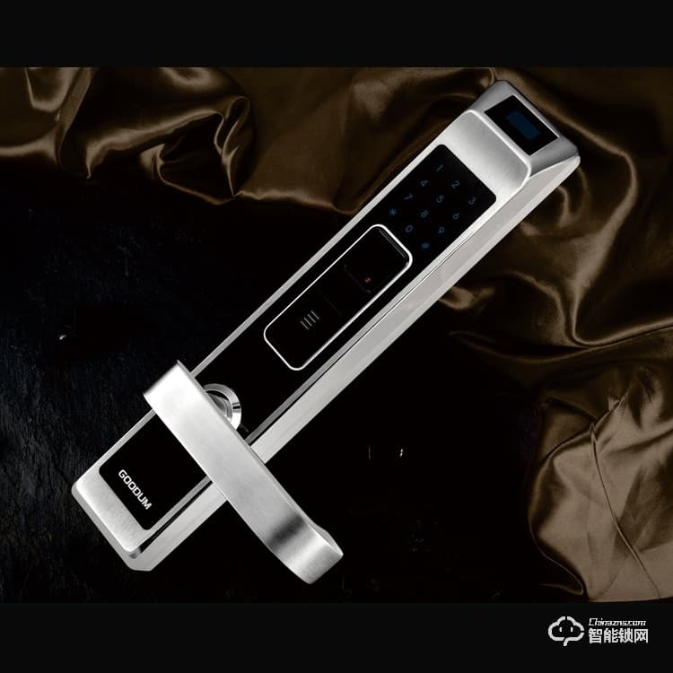 高盾智能鎖 F7800指紋密碼電子鎖 純不銹鋼防盜門(mén)天地桿鎖體