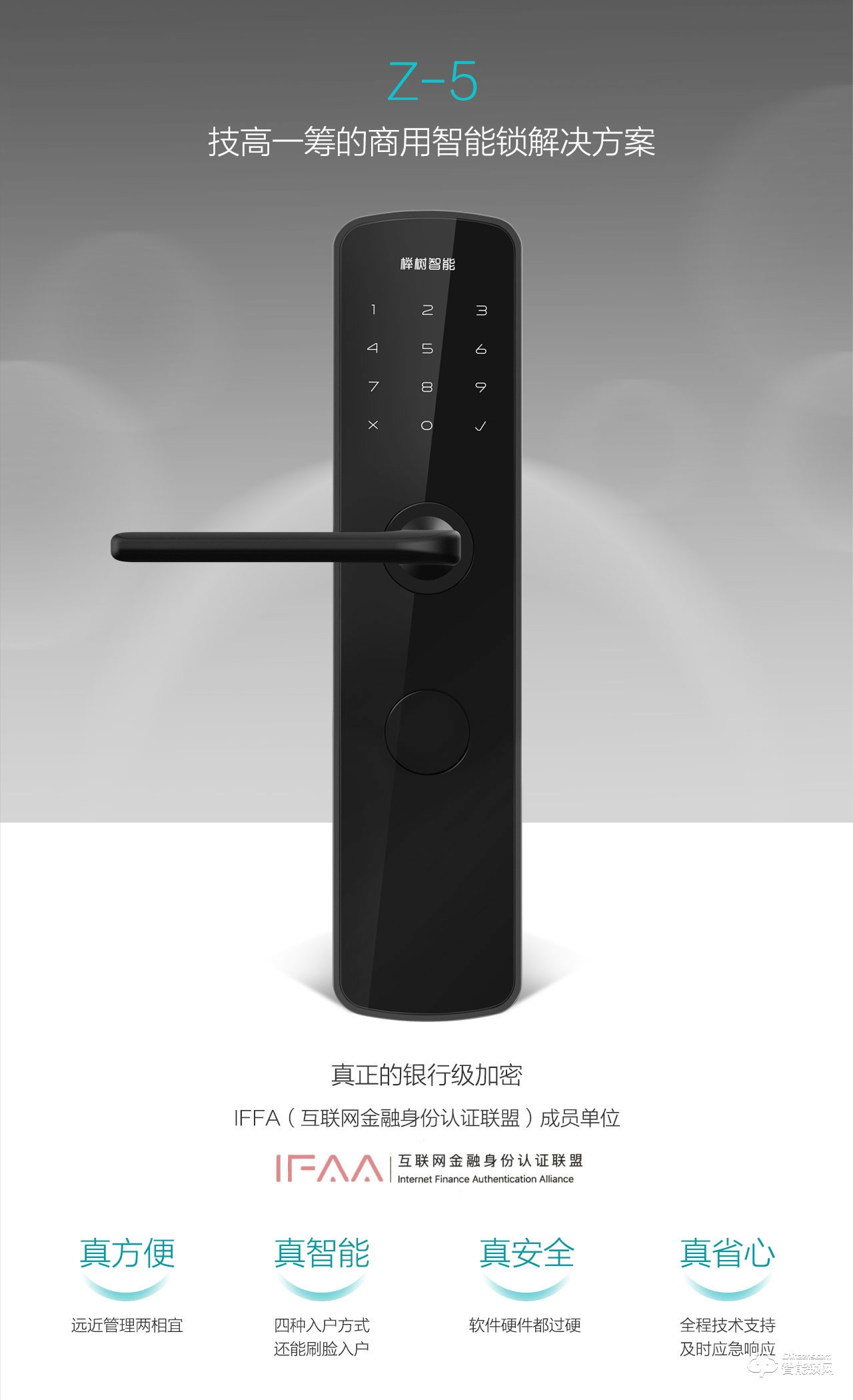 櫸樹智能鎖 Z-5家用防盜門智能電子鎖