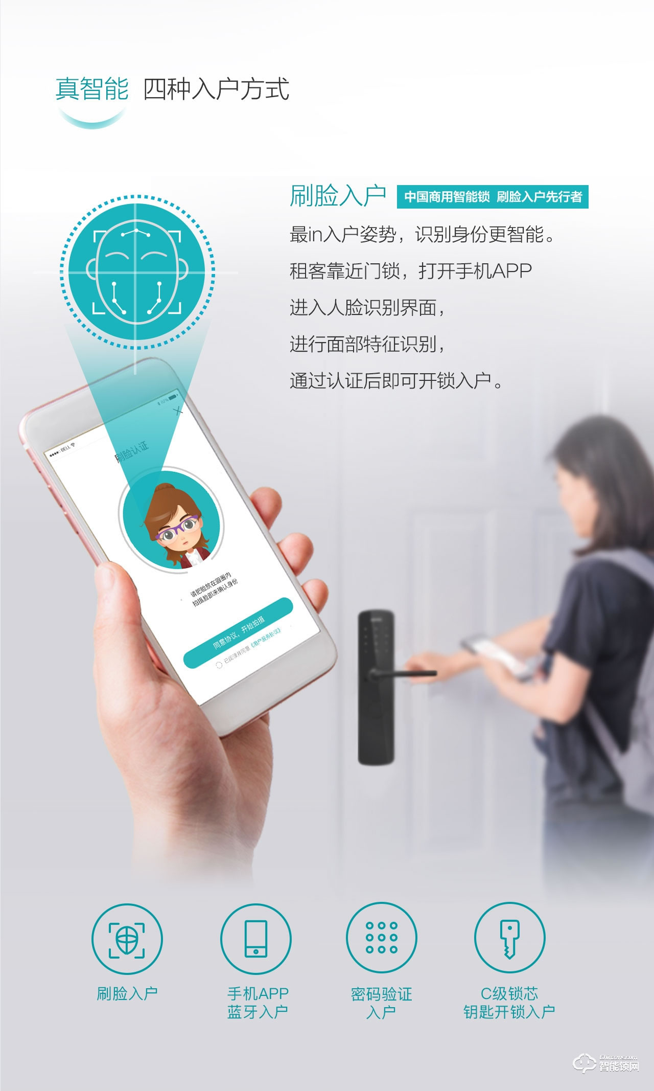 櫸樹智能鎖 Z-5家用防盜門智能電子鎖