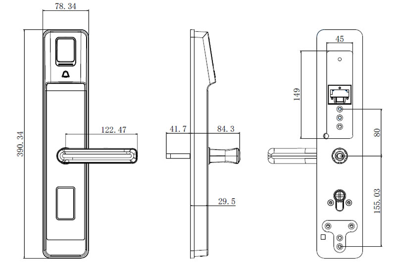 海康威視指紋鎖 DS-L5S家用智能鎖