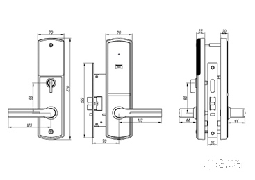 海康威視指紋鎖 DS-HL1-C感應式IC卡酒店門鎖