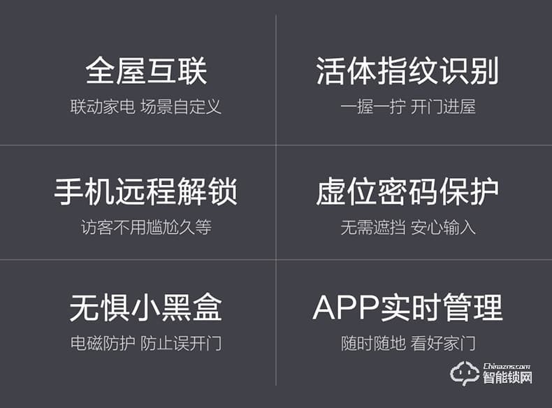 云米指紋鎖 防盜門鎖智能鎖