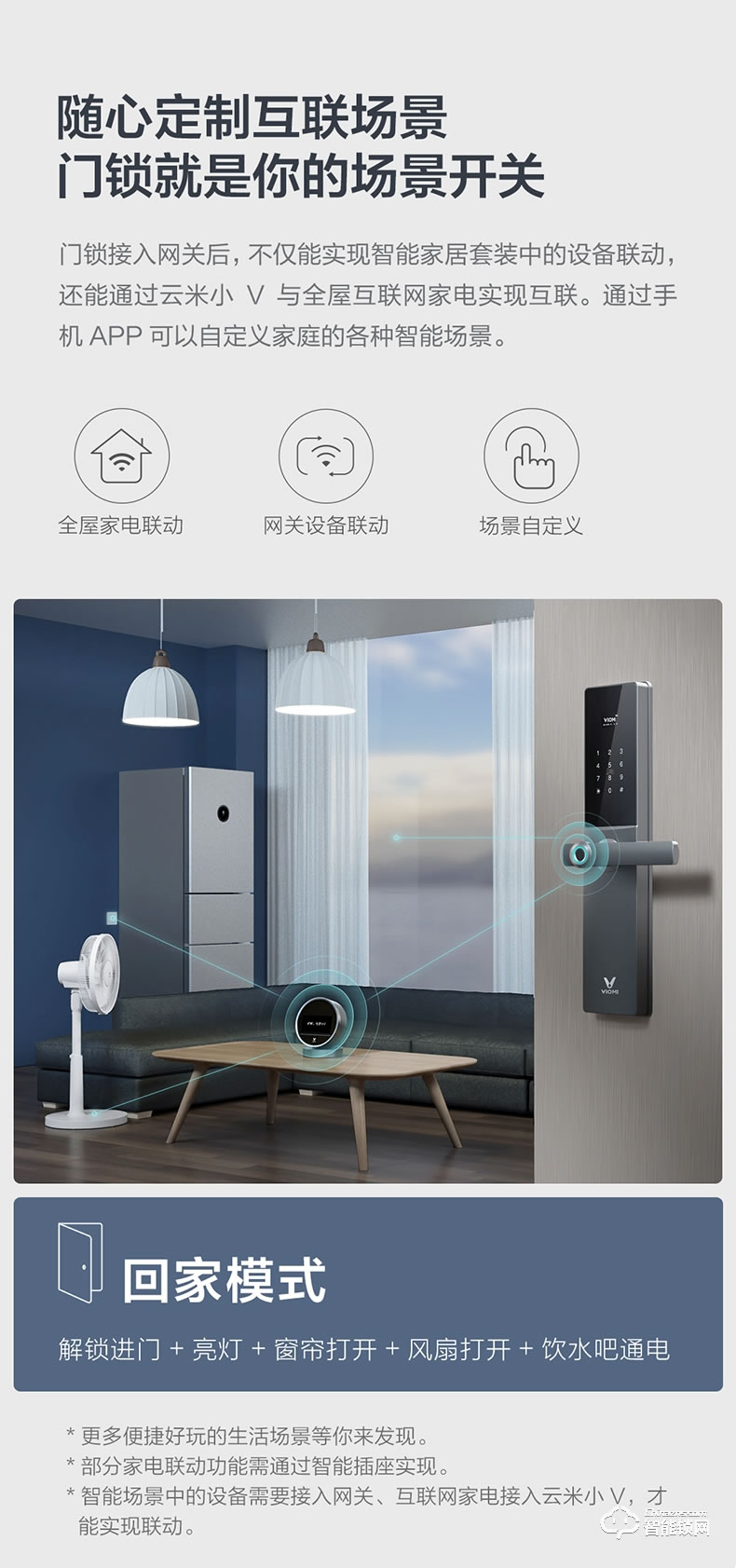 云米指紋鎖 防盜門鎖智能鎖