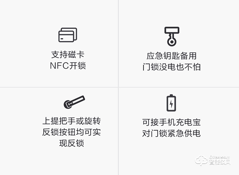 云米指紋鎖 防盜門鎖智能鎖