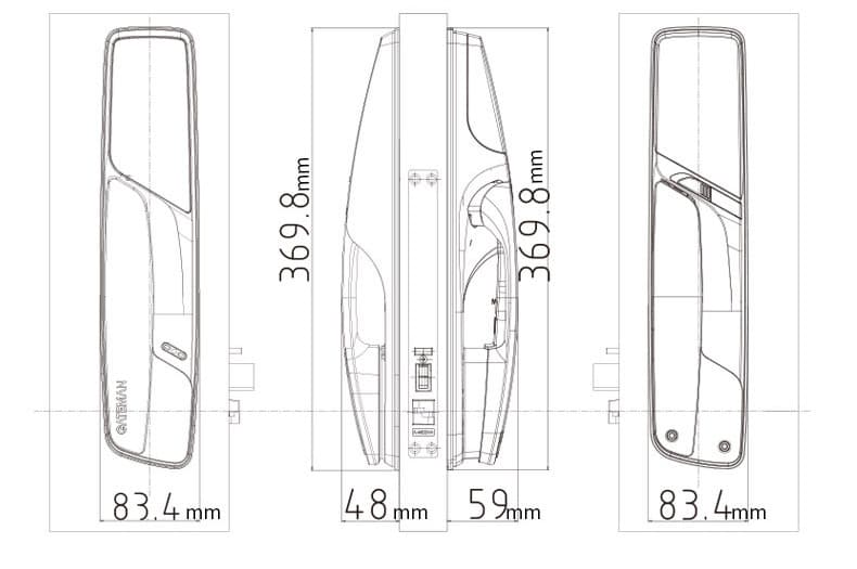 蓋德曼指紋鎖 A200原裝進口防盜門鎖 