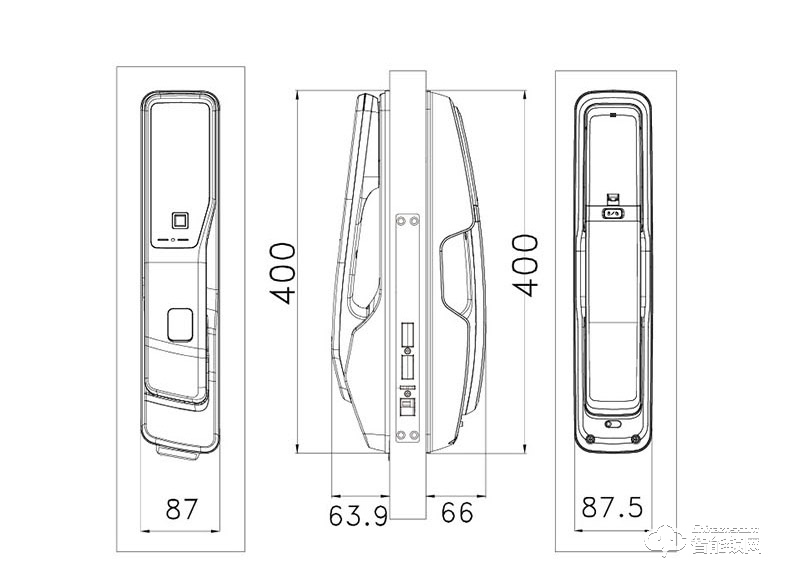 蓋德曼指紋鎖 PASS700進口指紋鎖密碼鎖