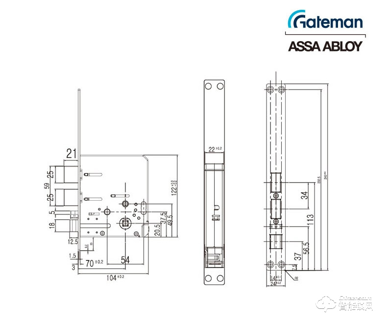 蓋德曼指紋鎖 PASS700進口指紋鎖密碼鎖