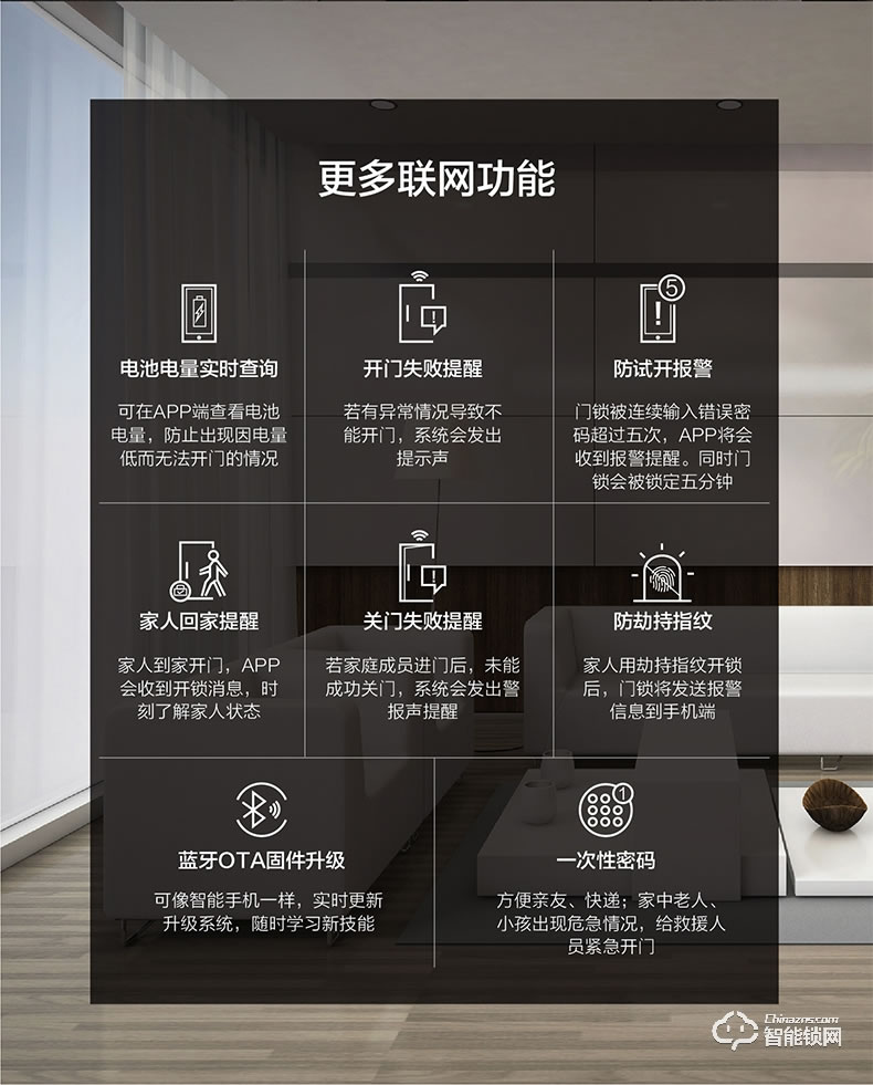 美的指紋鎖 家用密碼鎖app遠程管理鎖
