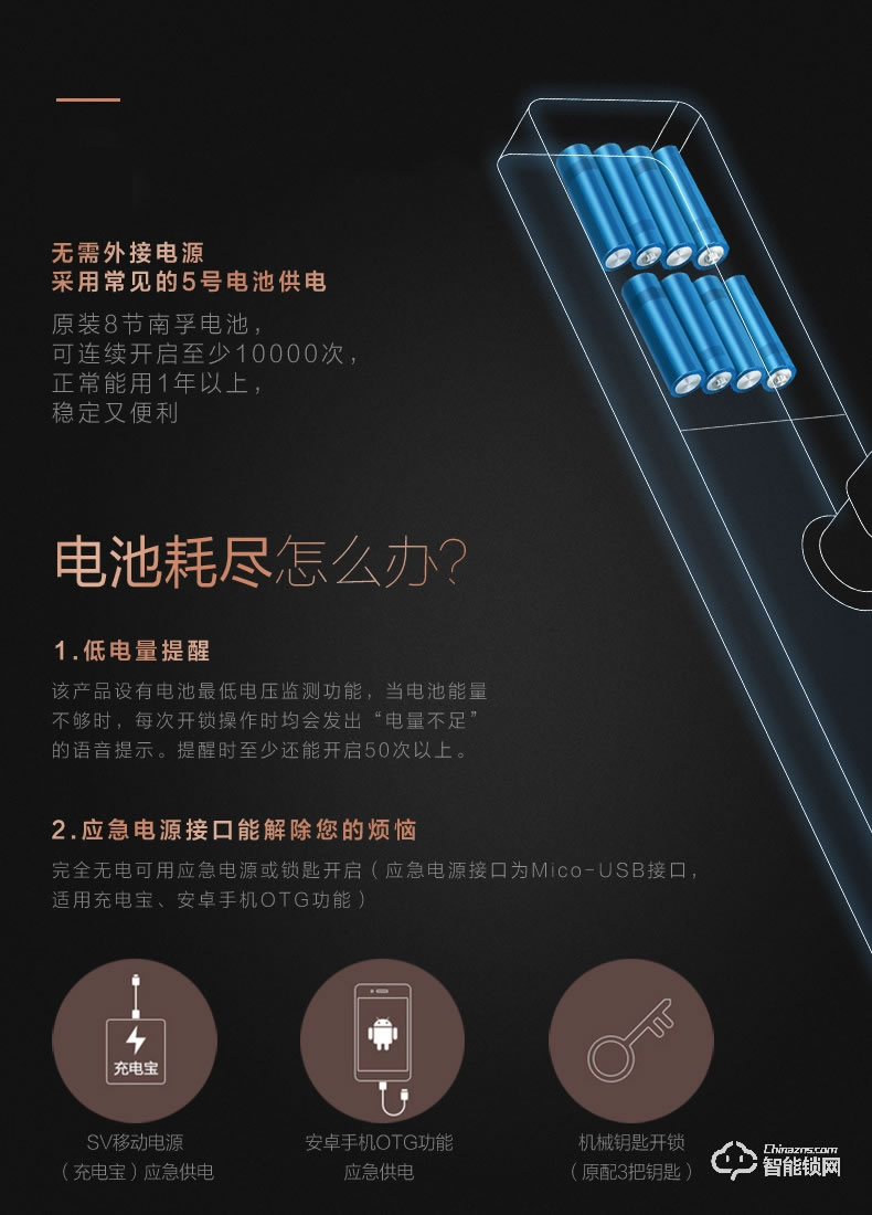 美的指紋鎖 家用防盜門感應(yīng)鎖密碼鎖