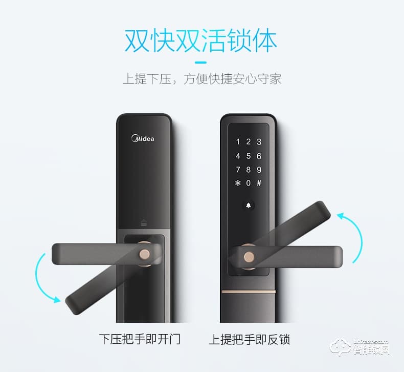 美的指紋鎖 藍(lán)牙防特斯拉線圈鎖