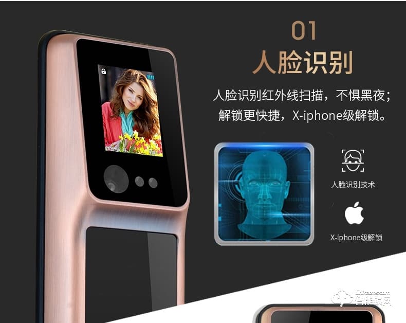 祖程智能鎖 感應鎖智能刷卡電子鎖