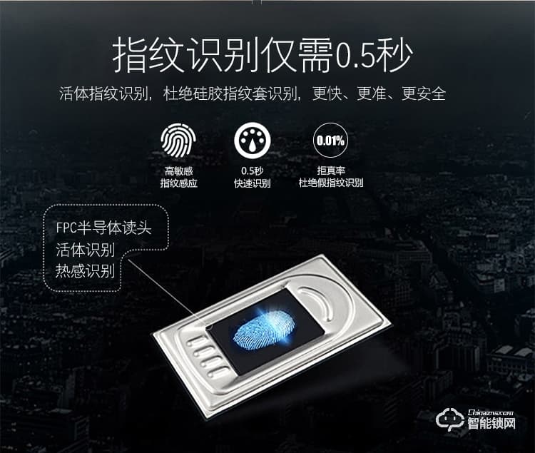 中霸智能鎖 Z97指紋密碼鎖 辦公電子密碼刷卡鎖
