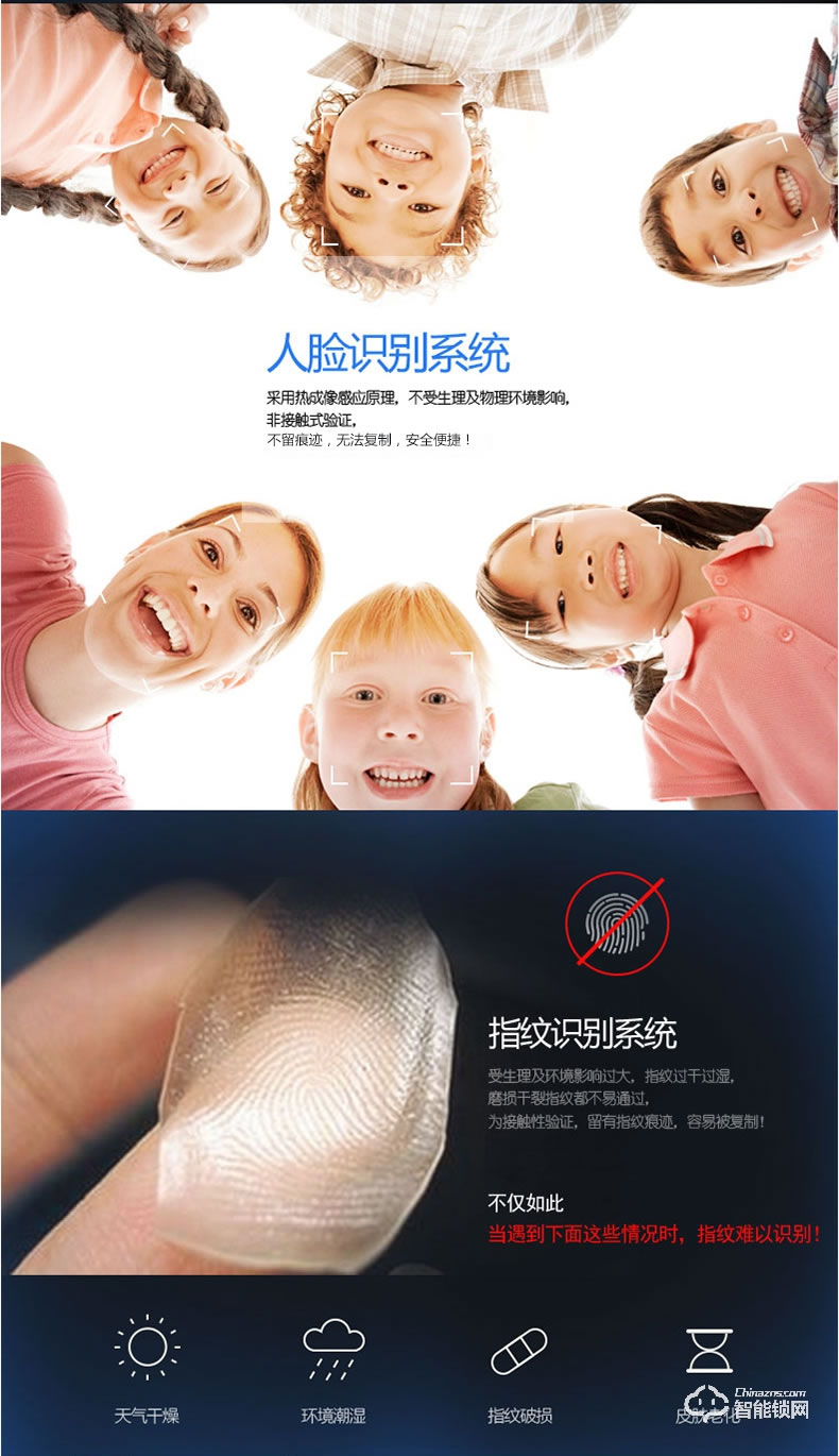 中霸智能鎖 S67人臉識別智能鎖