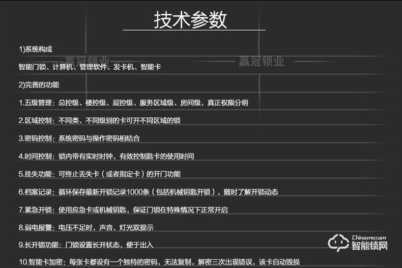 贏冠智能鎖 民宿日租房電子門鎖