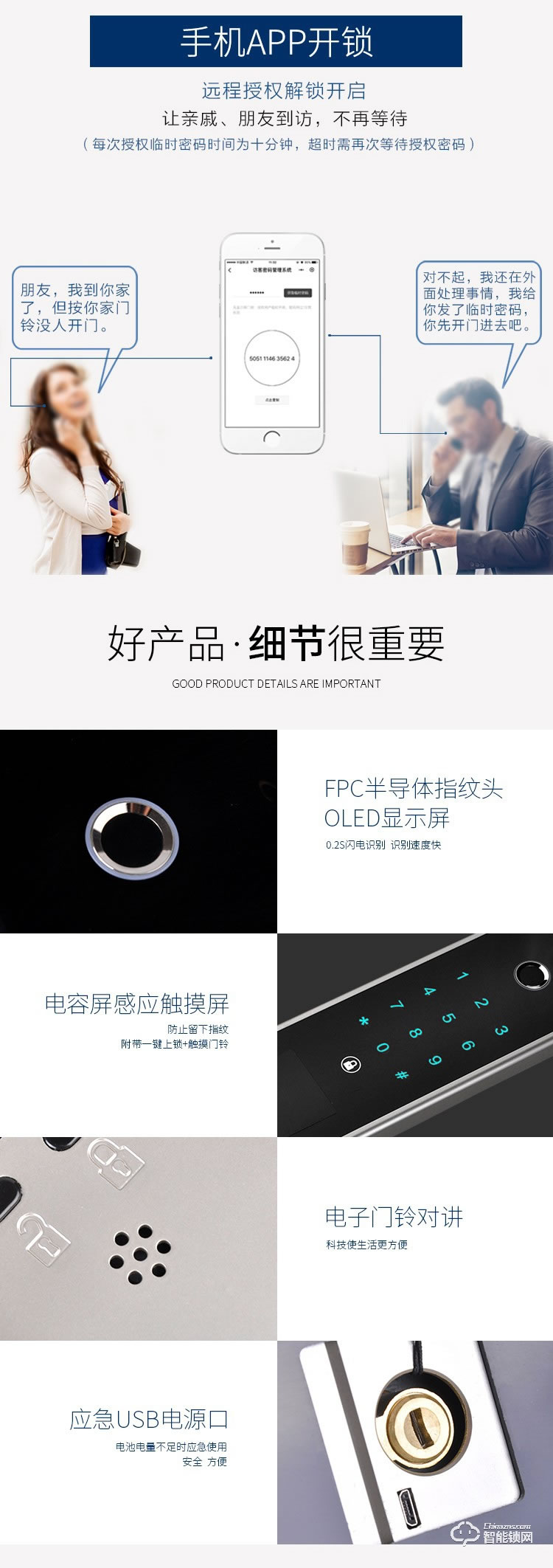 羅斯盾智能鎖 全自動防貓眼超B級鎖芯