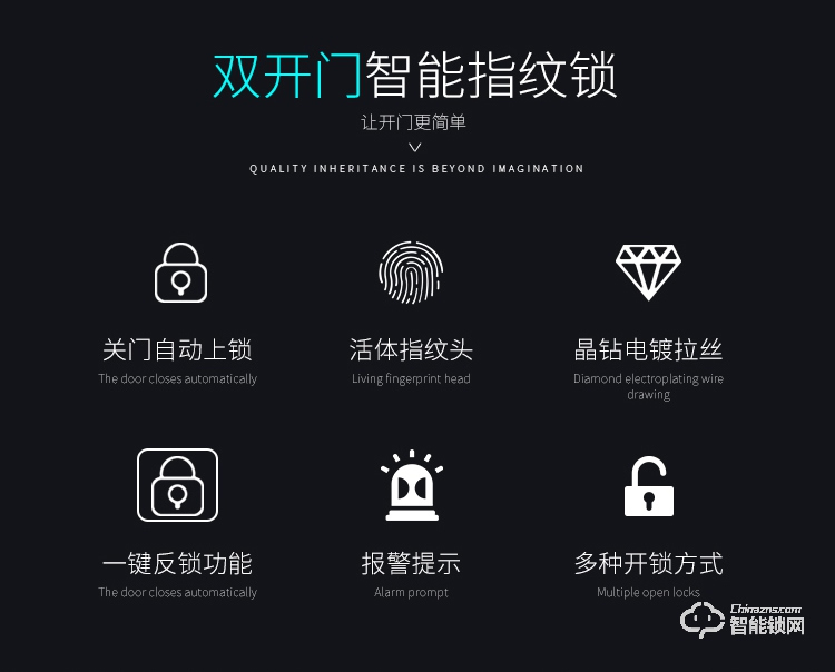 羅斯盾智能鎖 家用防盜門電子門鎖磁卡鎖