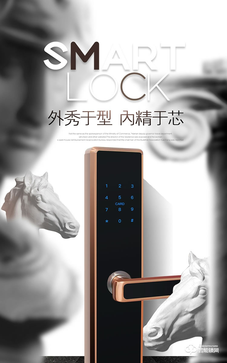 居頂指紋鎖 遠(yuǎn)程藍(lán)牙APP密碼鎖民宿鎖