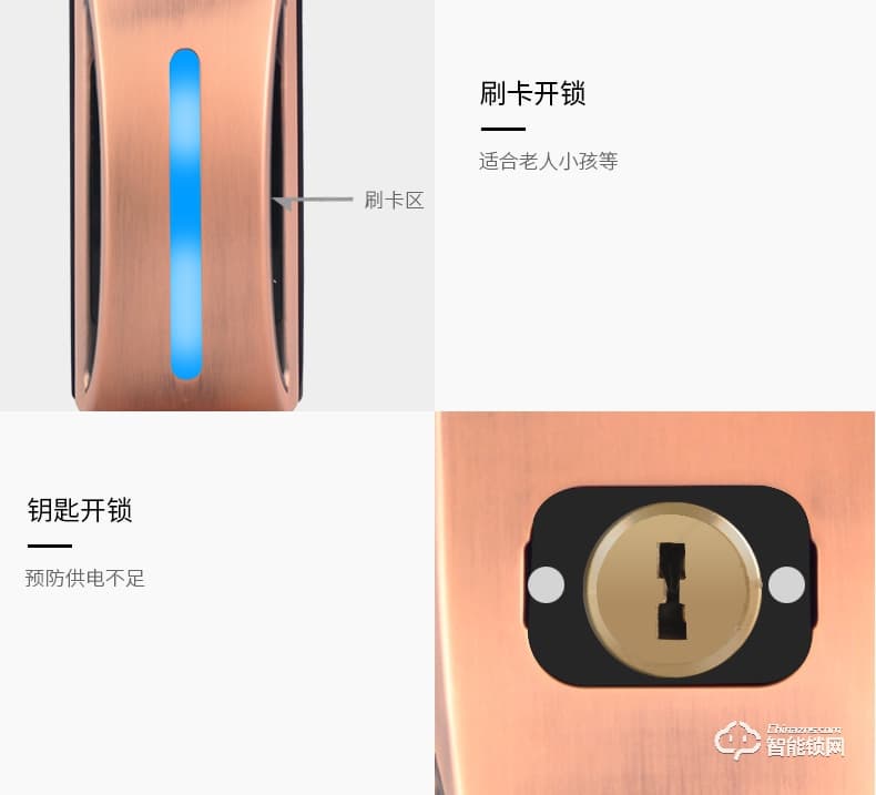 騰飛指紋鎖 家用密碼鎖推拉式防盜門智能感應鎖