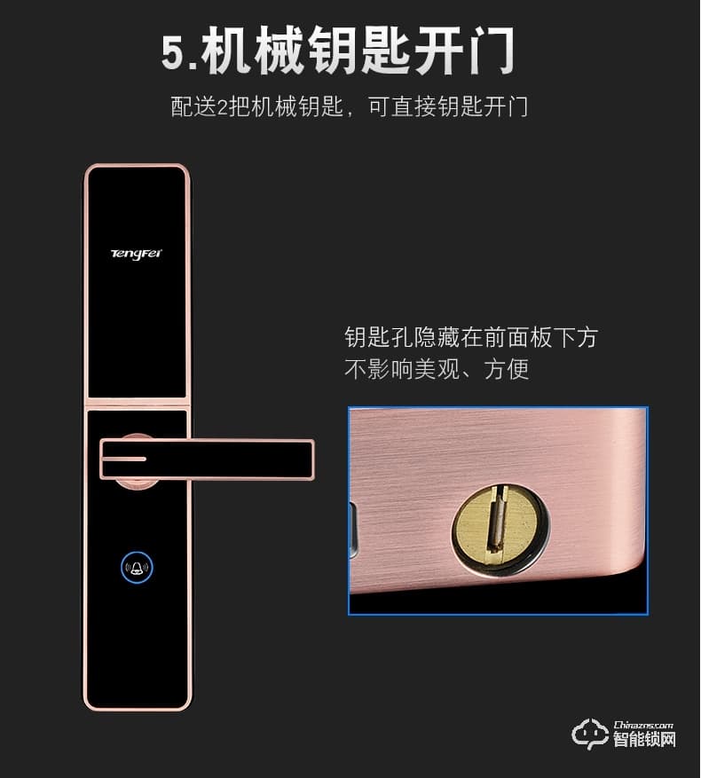 騰飛指紋鎖 家用辦公室內(nèi)臥室房門大門電子防盜門鎖