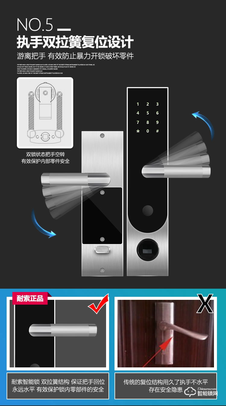 錦豫智能鎖 家用指紋鎖防盜門智能電子門鎖
