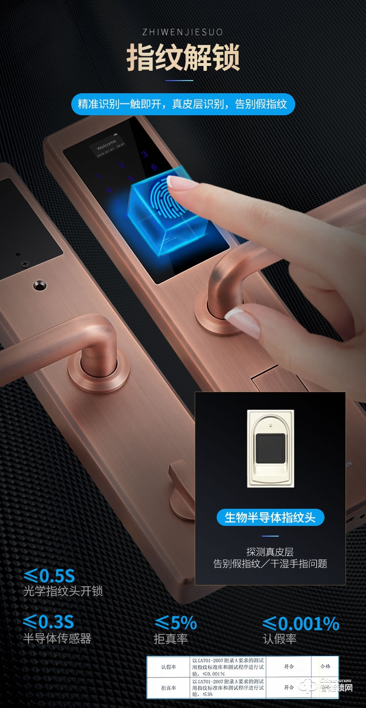 堅(jiān)朗智能鎖 家用防盜門(mén)鎖木門(mén)電子門(mén)鎖