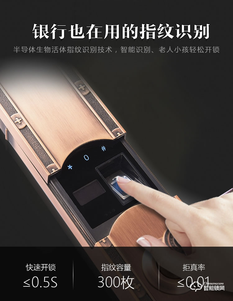 深麗安智能鎖 G5別墅門防盜銅鐵鋁合金門磁卡鎖