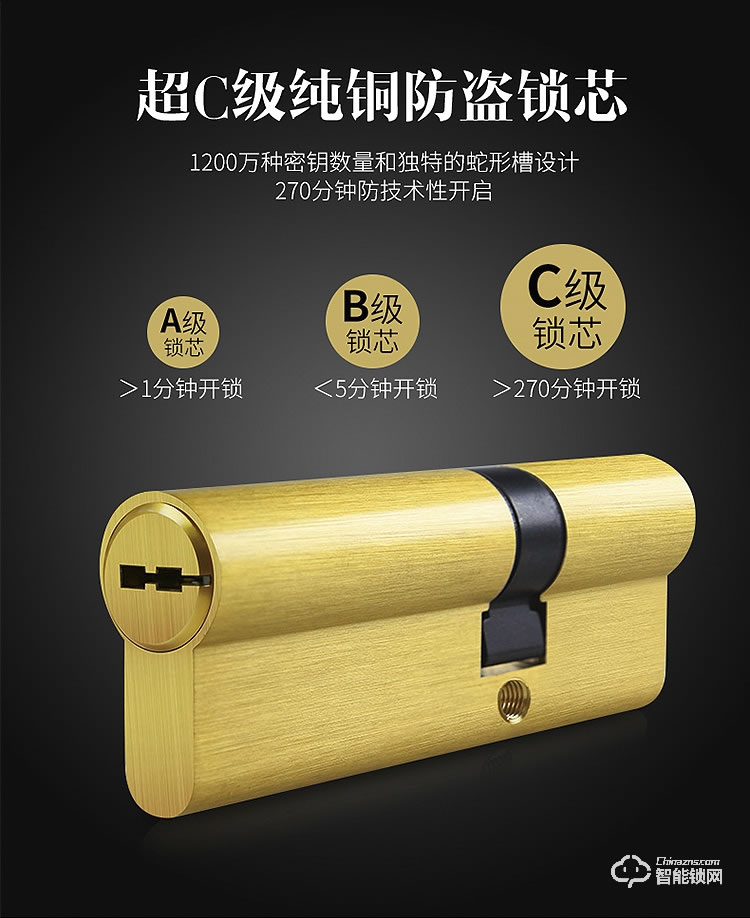 深麗安智能鎖 G5別墅門防盜銅鐵鋁合金門磁卡鎖