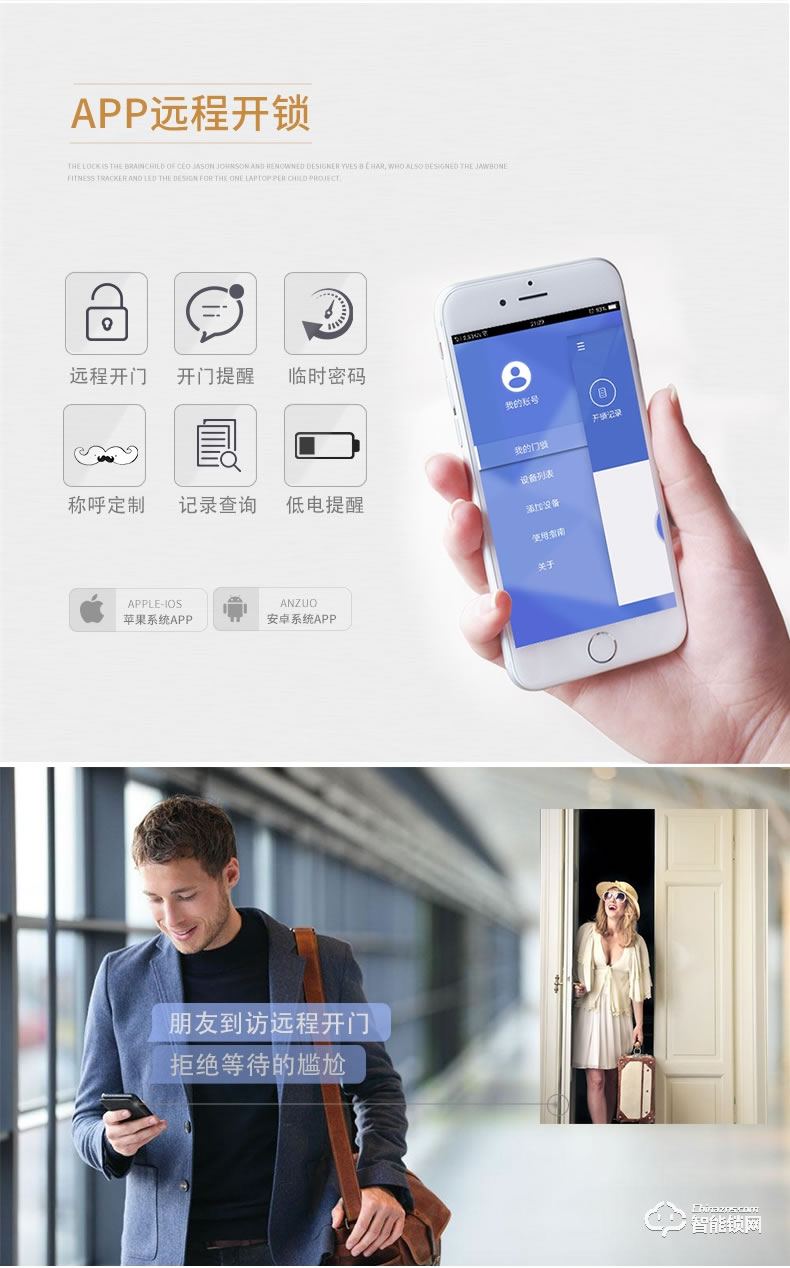 索普頓指紋鎖 S12別墅大門密碼磁卡感應智能鎖