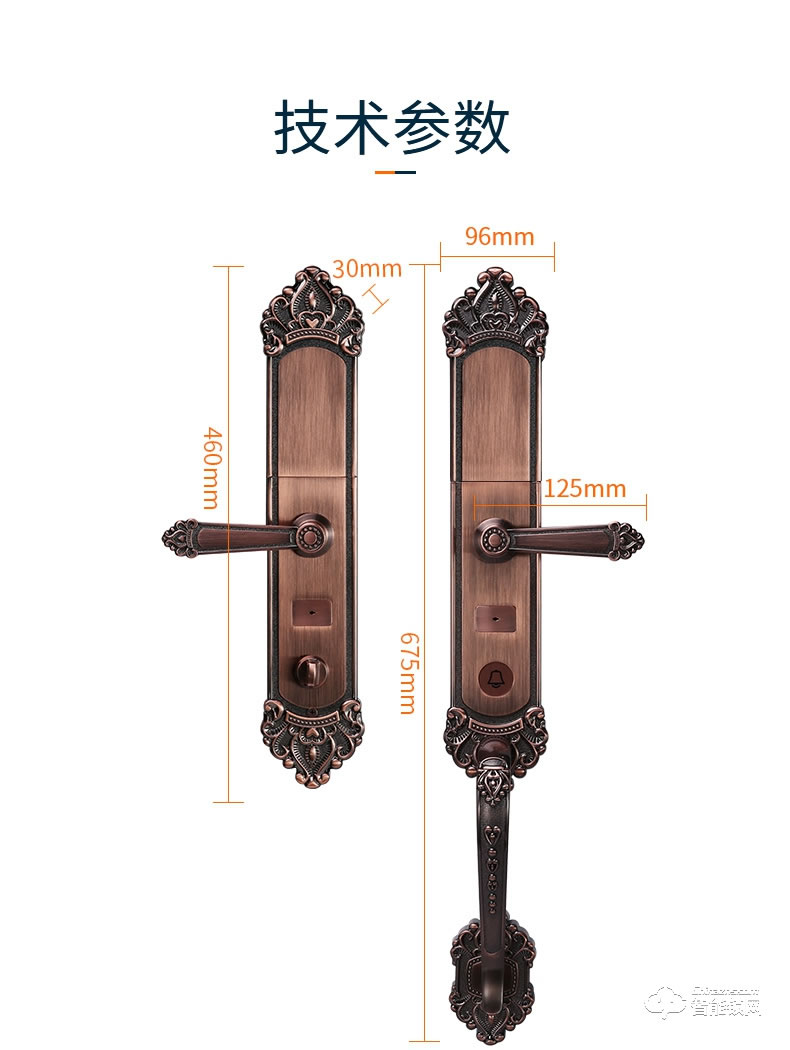 巨頭智能鎖 家用防盜門歐式別墅大門鎖