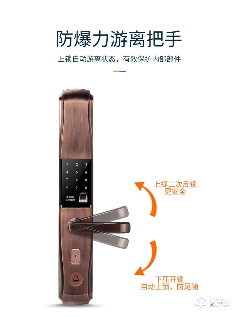 巨頭智能鎖 電子鎖感應(yīng)遙控智能大門鎖