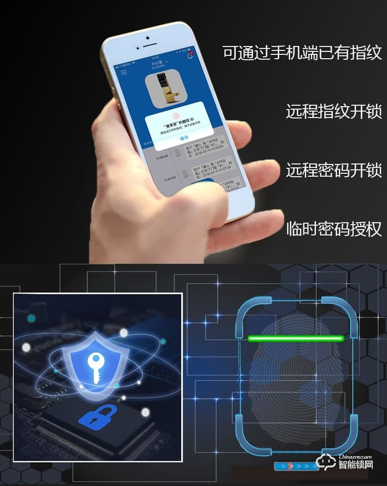 佳寶麗智能鎖 防盜門鎖智能電子密碼鎖