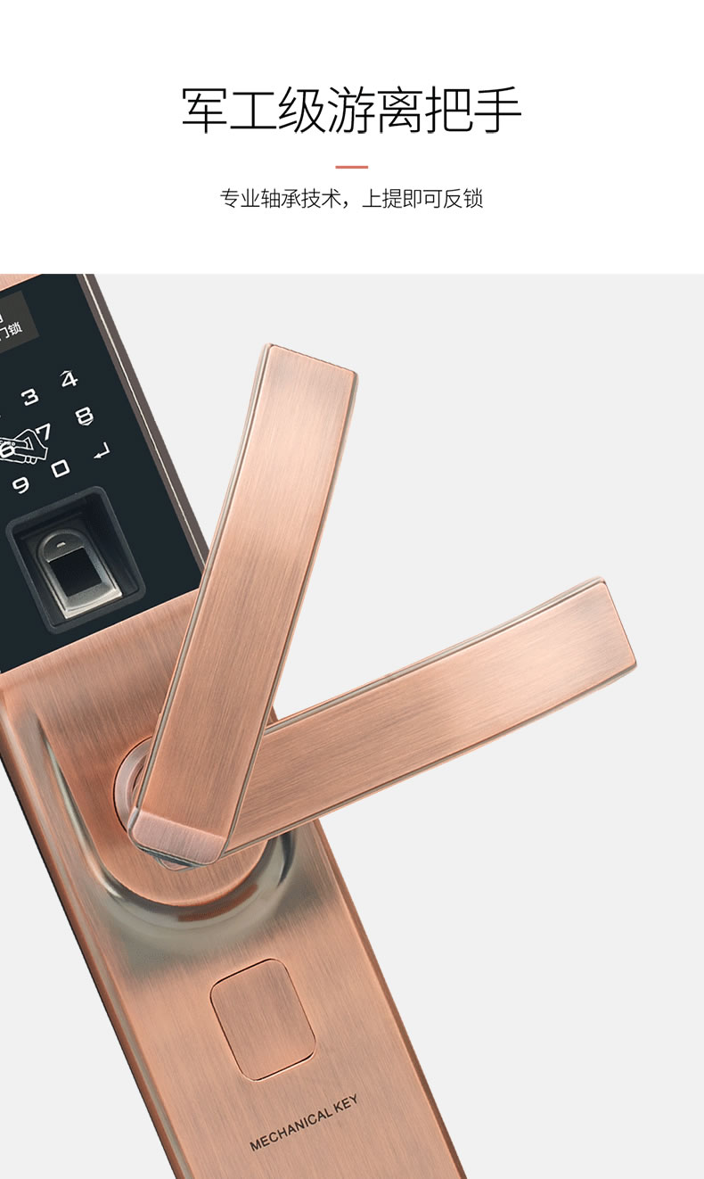 德利智能鎖 防盜門(mén)鎖木門(mén)智能密碼鎖