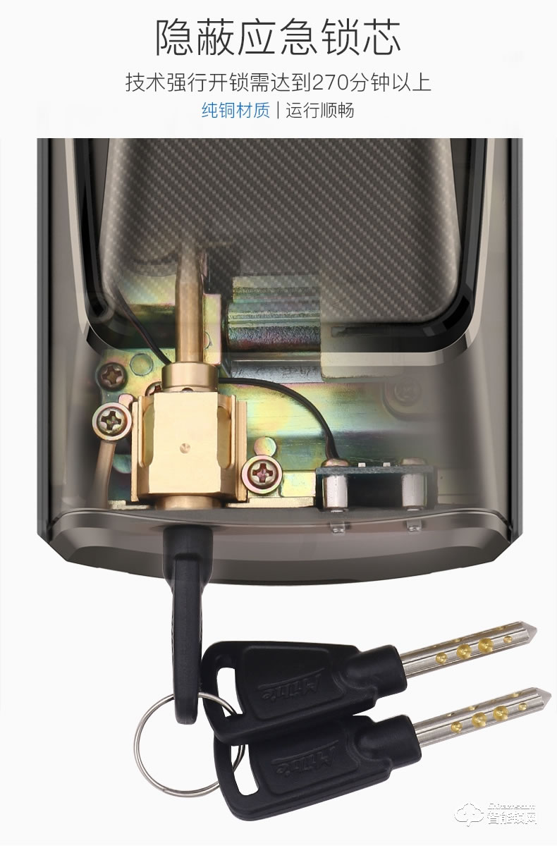 彌瑞智能鎖 MI-7800韓國進口家用指紋智能門鎖