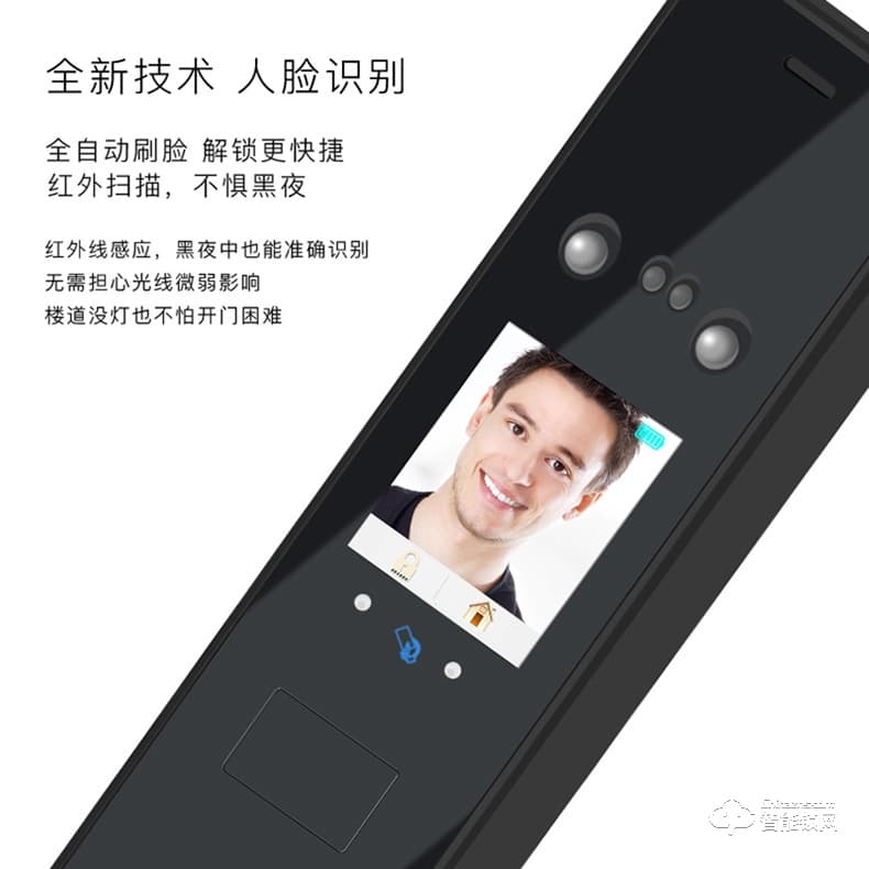 愛(ài)獅盾智能鎖 ASD-F3智新款人臉識(shí)別密碼鎖