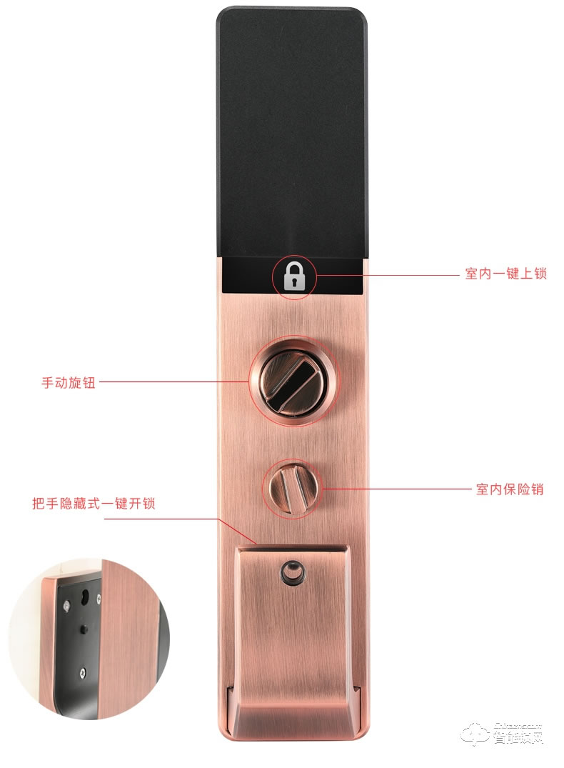 愛(ài)獅盾智能鎖 ASD-F3智新款人臉識(shí)別密碼鎖