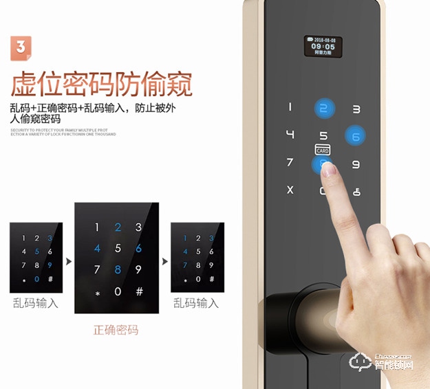 阿普力斯智能鎖 U2高顏值一握開指紋鎖