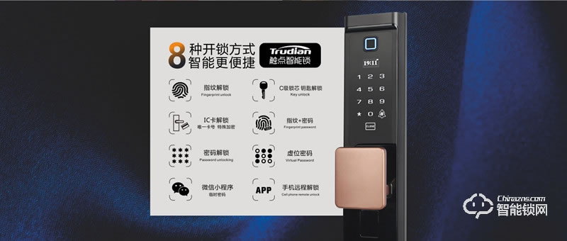 觸點智能鎖 F36鋁合金鎖體指紋鎖