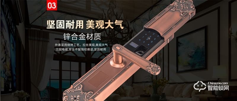 觸點智能鎖 F35別墅式滑蓋智能門鎖