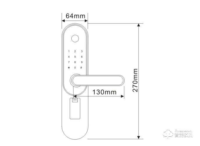 鐵將軍智能鎖 T3-01內門智能鎖
