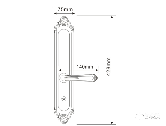 鐵將軍智能鎖 T8別墅式滑蓋智能鎖