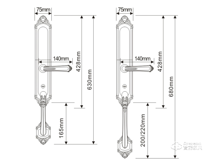 鐵將軍智能鎖 T8大拉手智能鎖