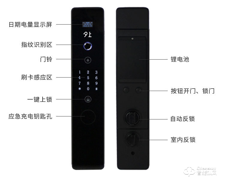 夕上智能鎖 C1電子門(mén)鎖全自動(dòng)指紋密碼鎖