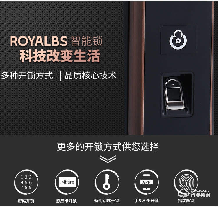 皇嘉博世智能鎖 全自動智能指紋鎖