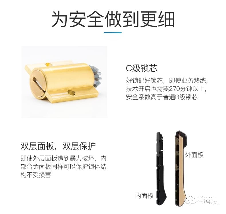 宜恩斯(ens)全自動智能電子鎖家用防盜門密碼鎖