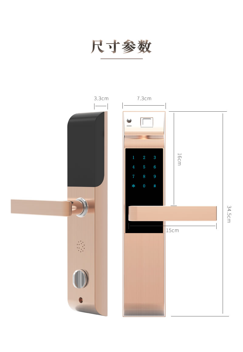 金網(wǎng)通智能鎖 8301臨時(shí)密碼C級(jí)鎖芯智能鎖