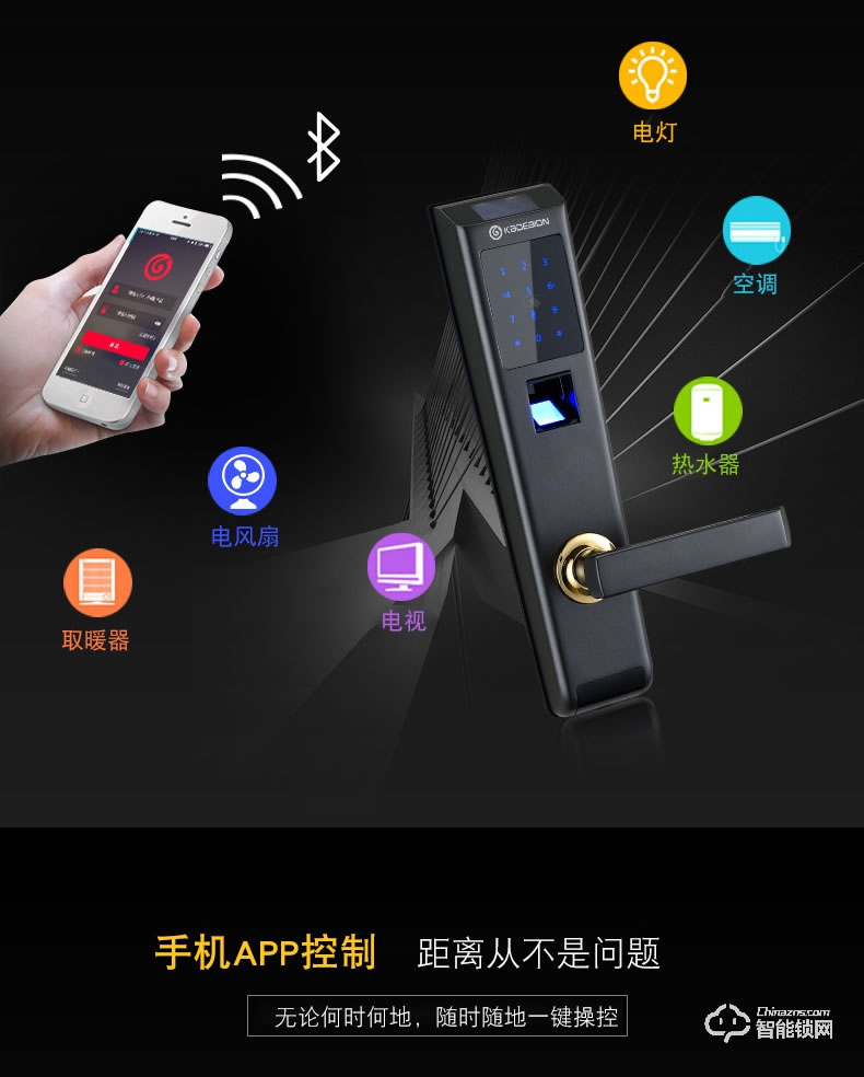 卡迪龍智能鎖 家用防盜門電子門鎖刷卡密碼鎖