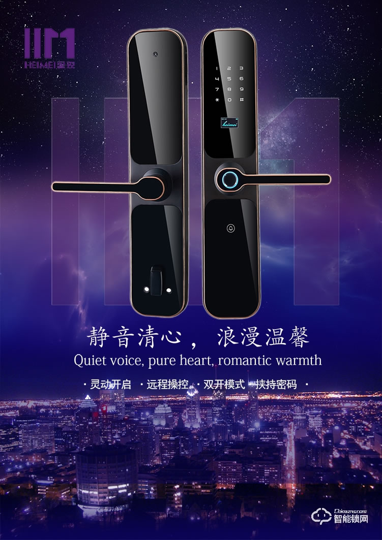 黑玫智能鎖 SN-519家用防盜門大門鎖刷卡磁卡鎖