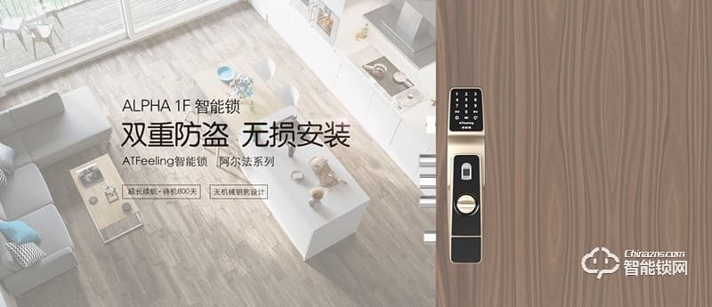 艾斐凌智能鎖 阿爾法1F雙重防盜智能鎖